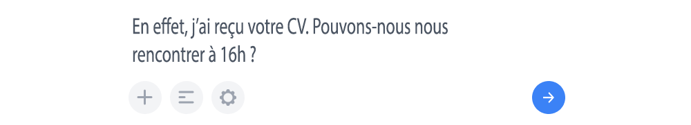 Message candidat ou employeur